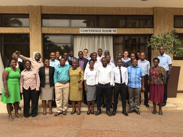 Photo de groupe, projet COMBO, Ouganda, Fabien Quétier, Biotope.