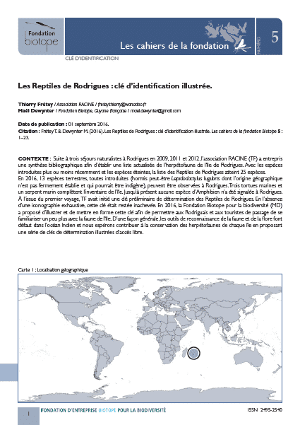 Notebooks Of The Fondation Biotope Biodiversity Ecosystem Specialist Notebooks Of The Fondation Biotope Biodiversity Ecosystem Specialist